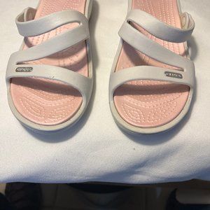 Crocs Patricia Womens Size = 8  Pink Fuchsia Strappy Sandals